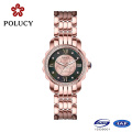 Or en acier inox Mesdames Lady Quartz analogique montre avec bracelets interchangeables